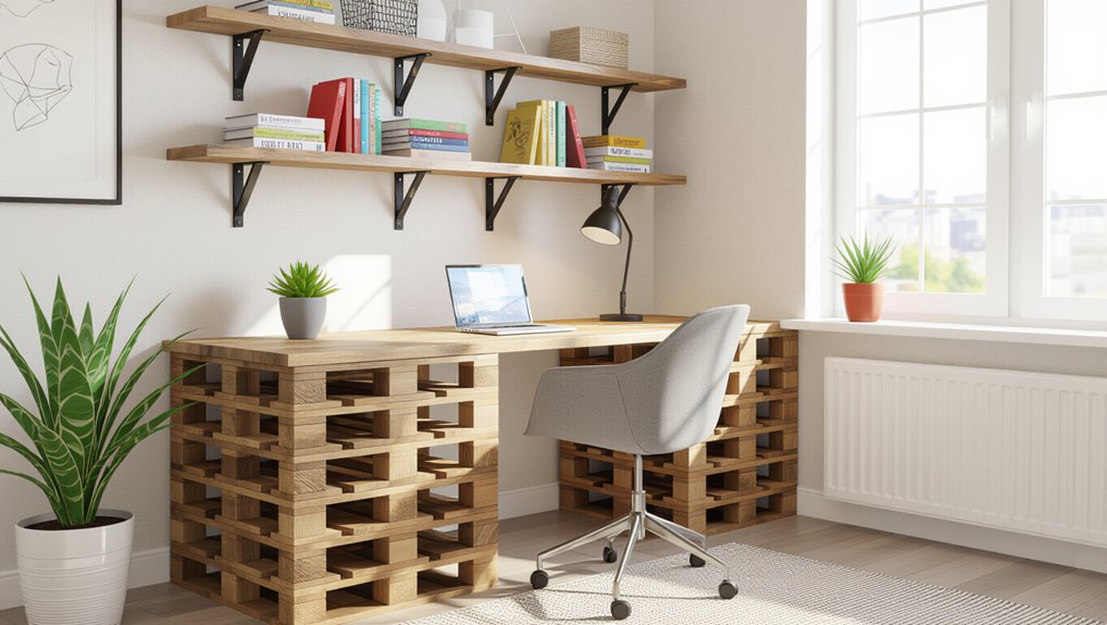 repurposed materials for desks