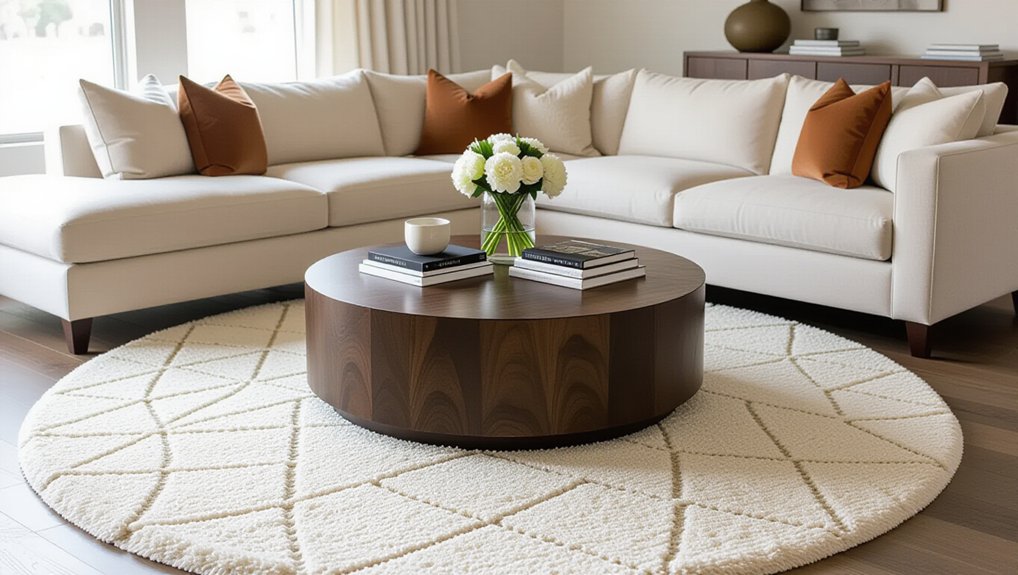 rug placement enhances liveliness