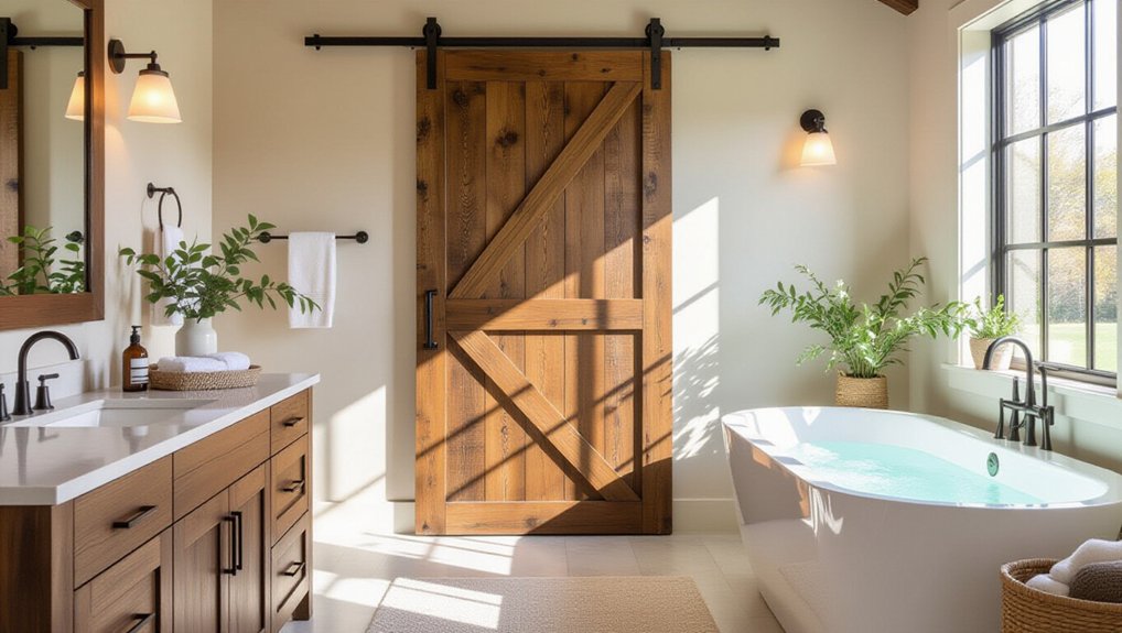rustic barn door charm