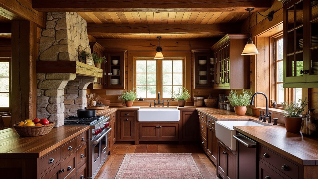 rustic flooring for warmth