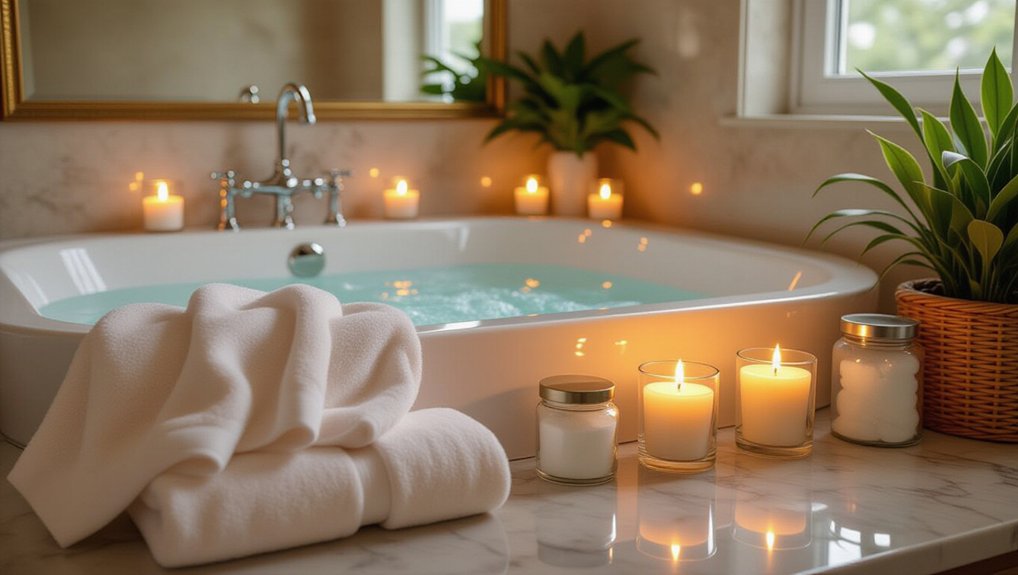 scented candles create relaxation