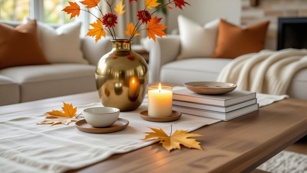 seasonal coffee table decor