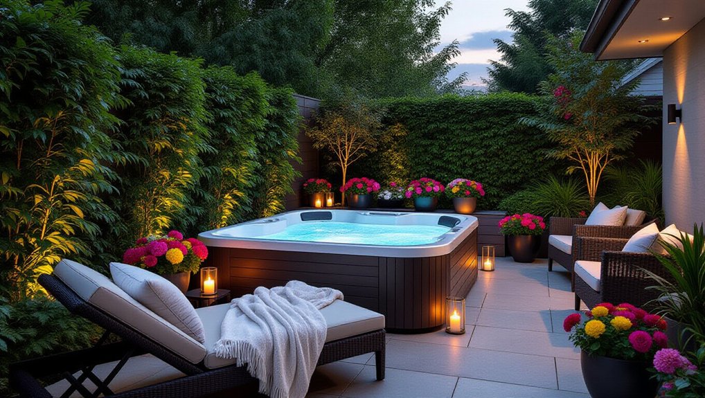 seasonal jacuzzi decor ideas