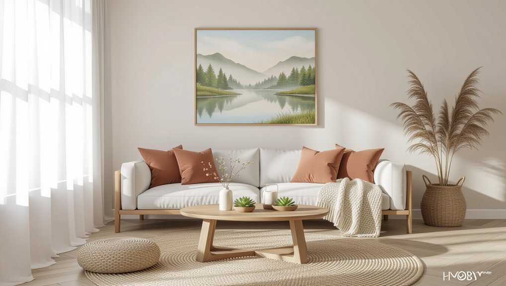 seasonal zen living room