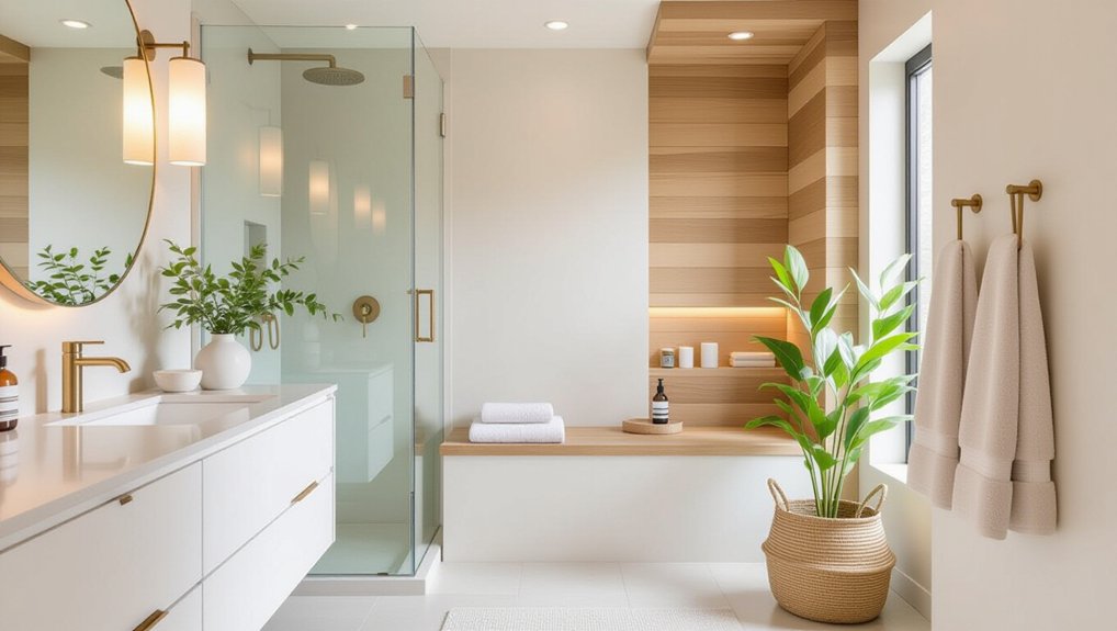 serene minimalist bathroom design