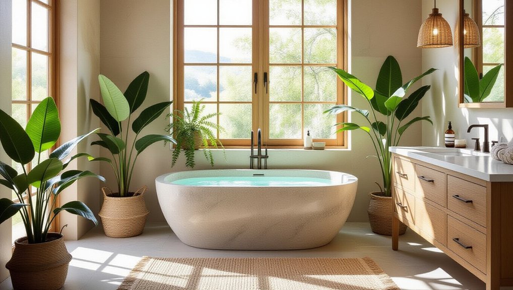 serene spa inspired bathroom design