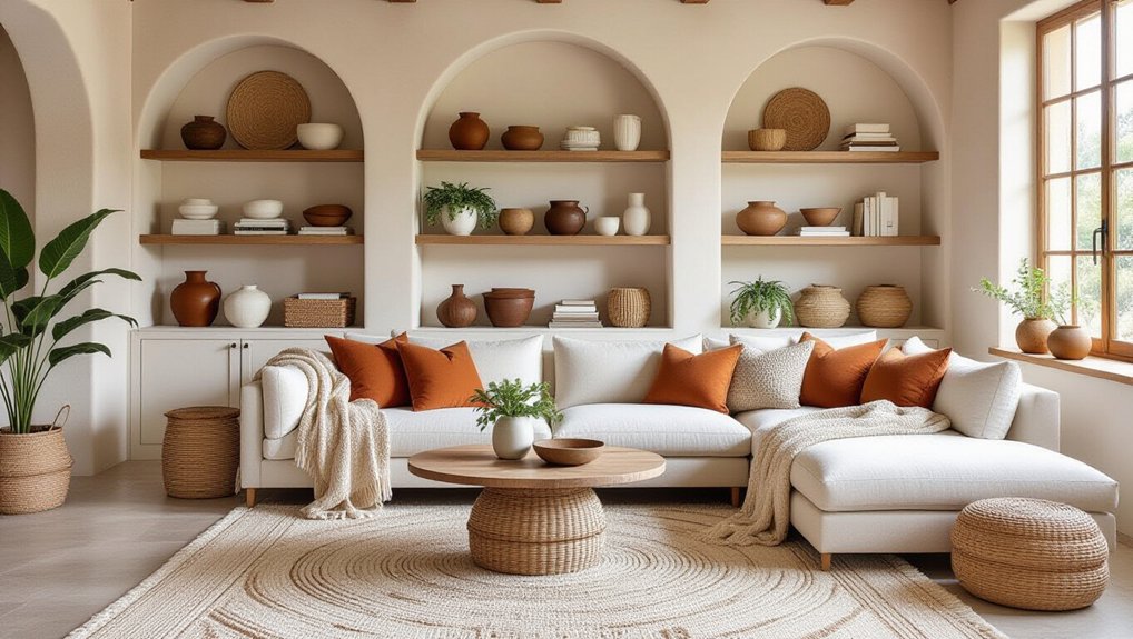 showcase decor with shelving