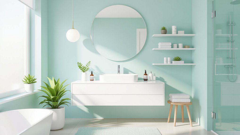 simple serene bathroom retreat