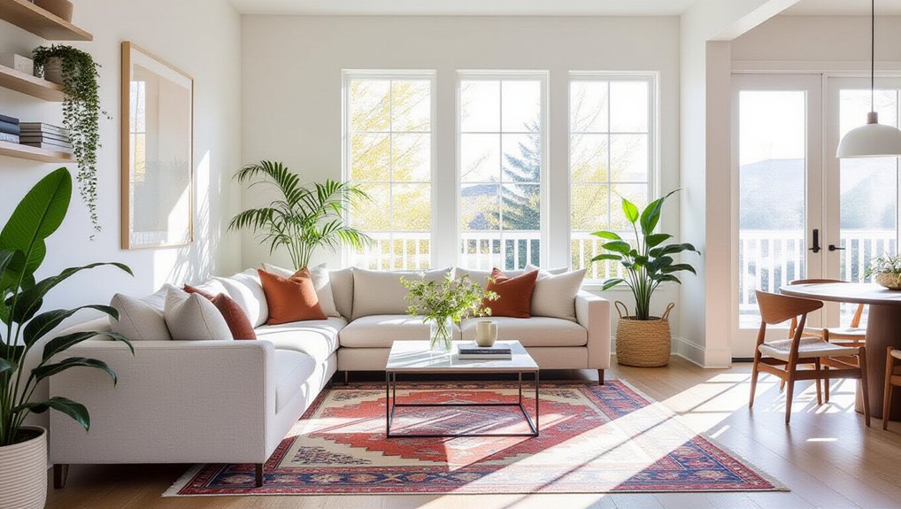 small open concept layout