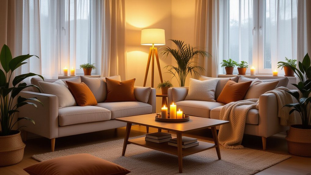soft lighting for warmth
