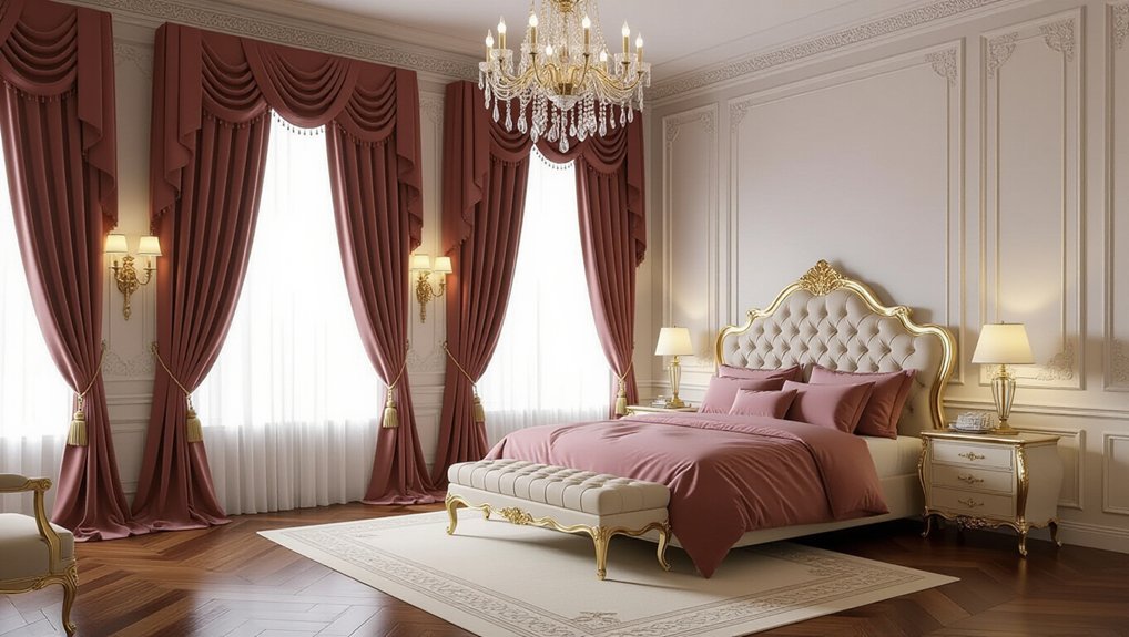 sophisticated warm curtain elegance