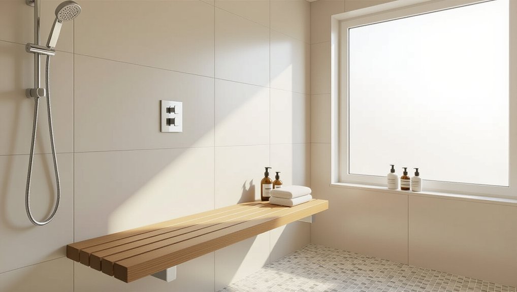 space saving shower comfort