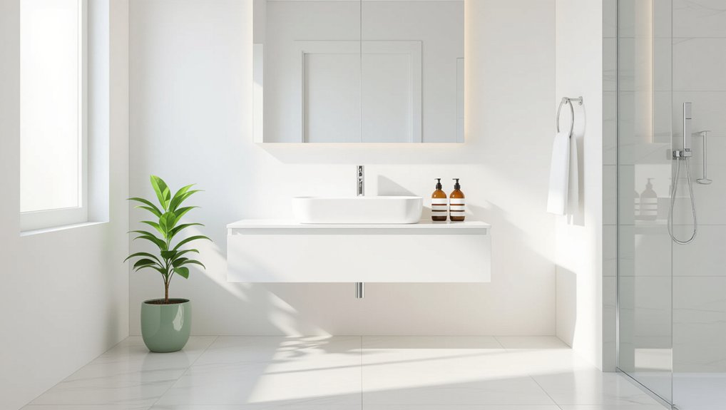 space saving wall mounted vanities