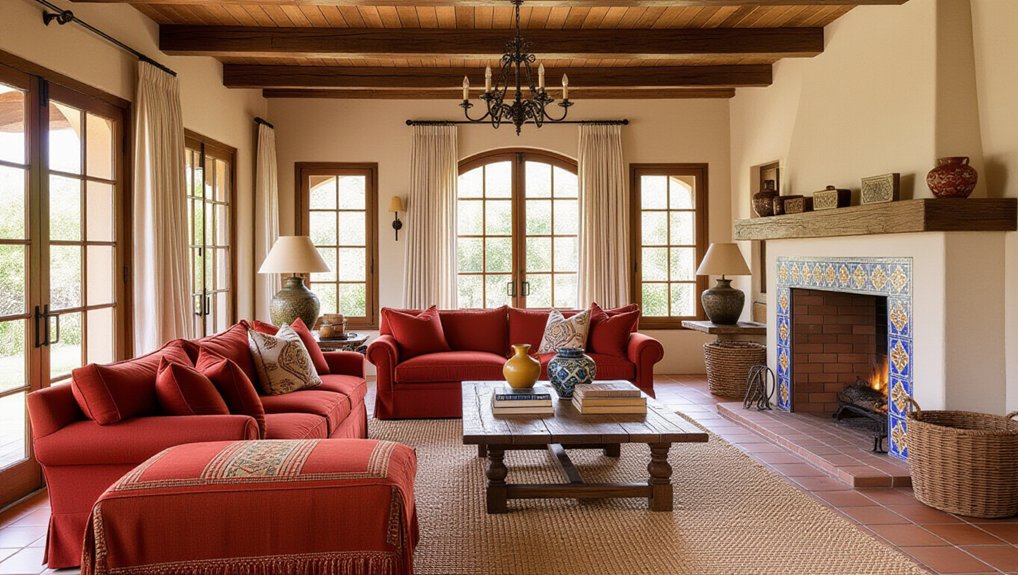 spanish rustic living room