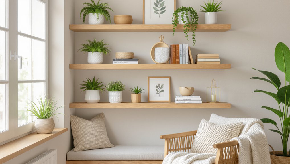 stylish and functional shelving