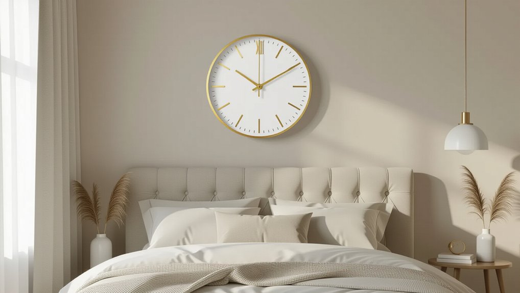 stylish bedroom wall clocks