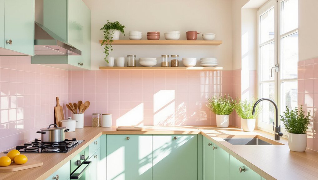 stylish functional tiled walls