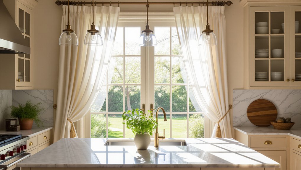 stylish kitchen window treatments