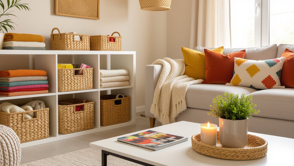 stylish organization with baskets