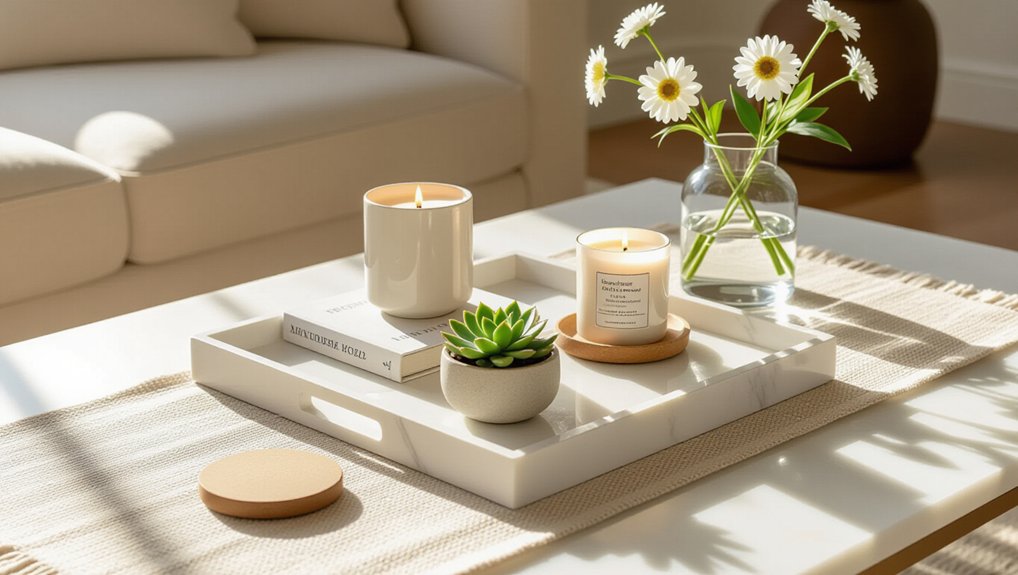 stylish organization with trays