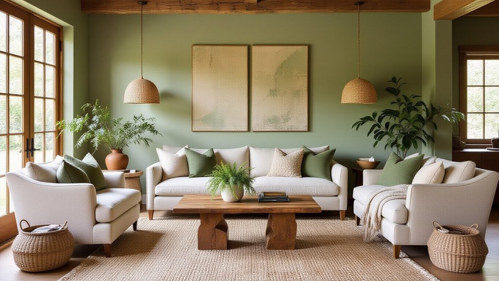 stylish sage green accent