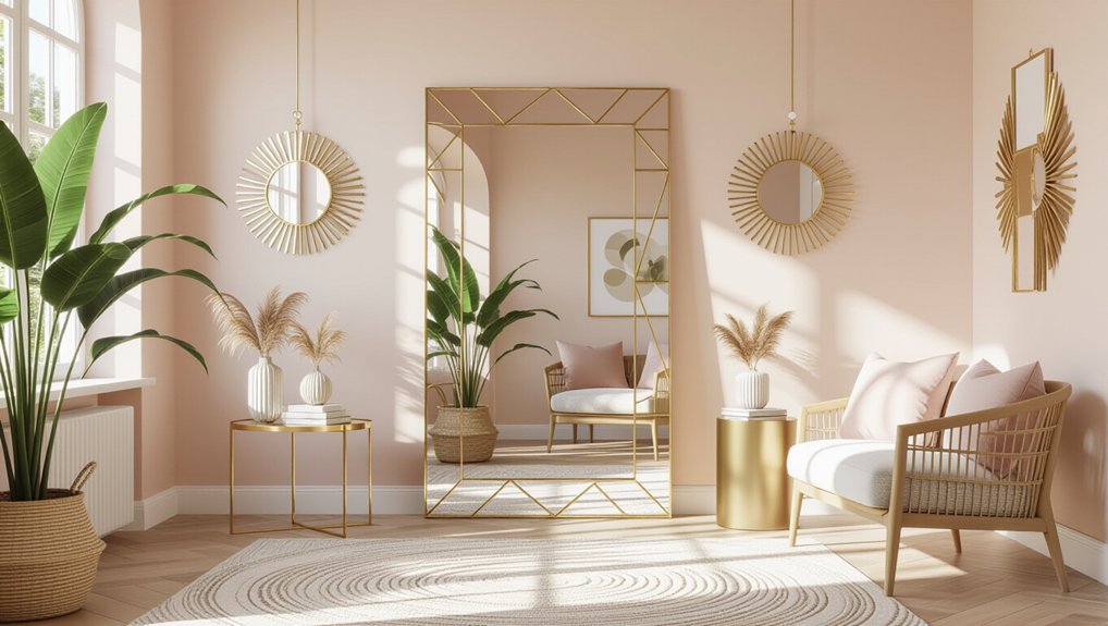 stylish space enhancing mirrors