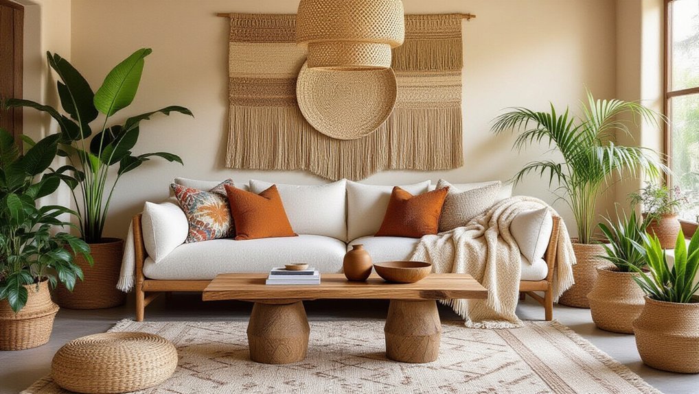 stylish storage with woven baskets