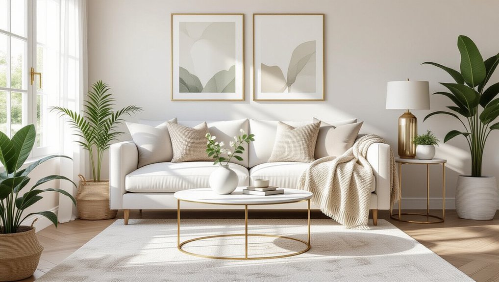 stylish white couch decor