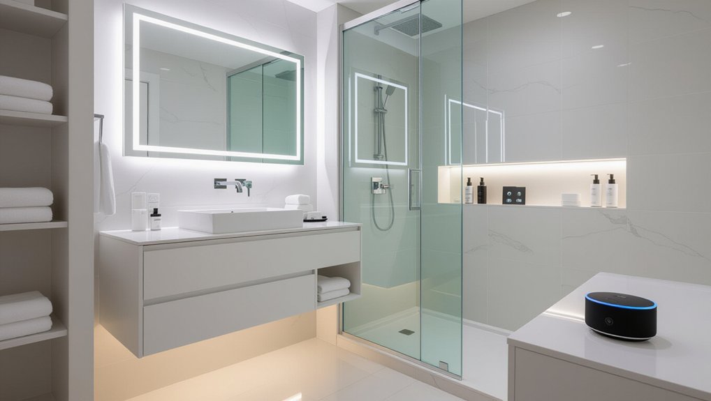 tech enhanced bathroom experience