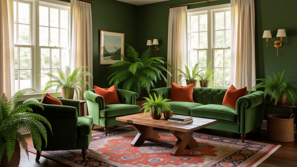 timeless vintage forest green