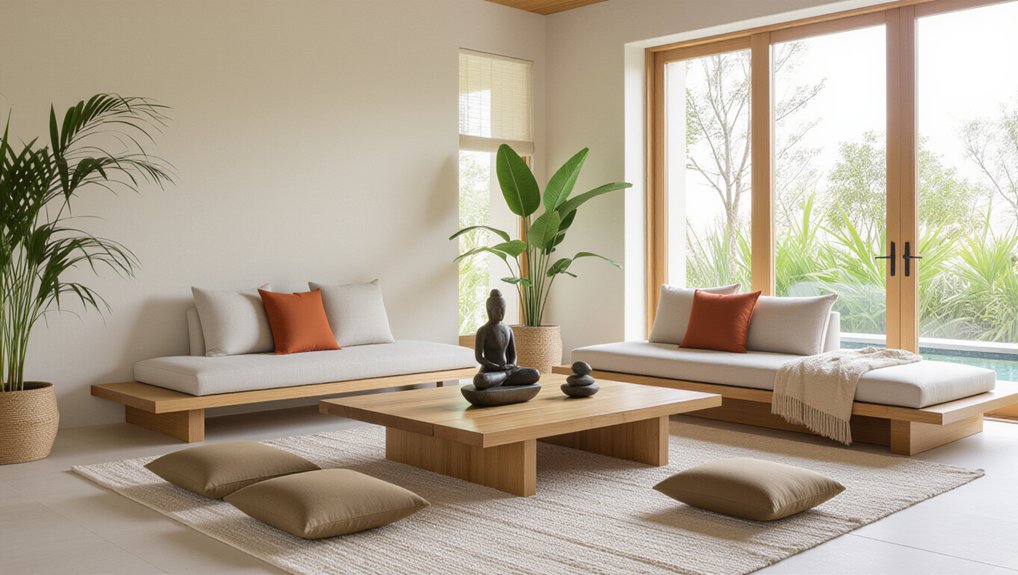 tranquil zen living space