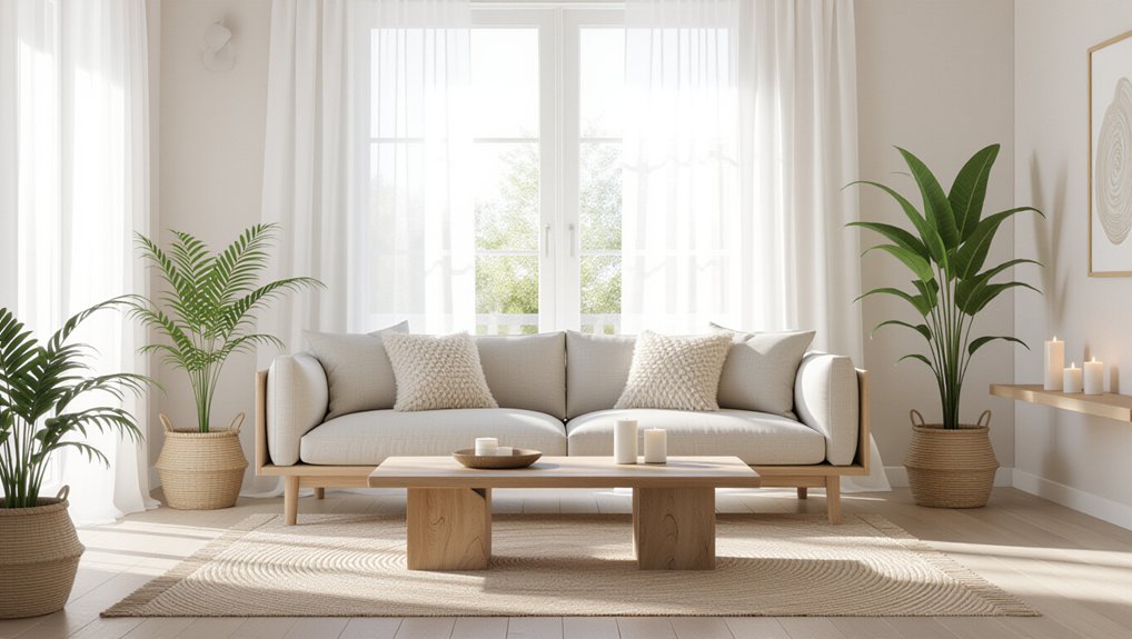 tranquil zen living spaces