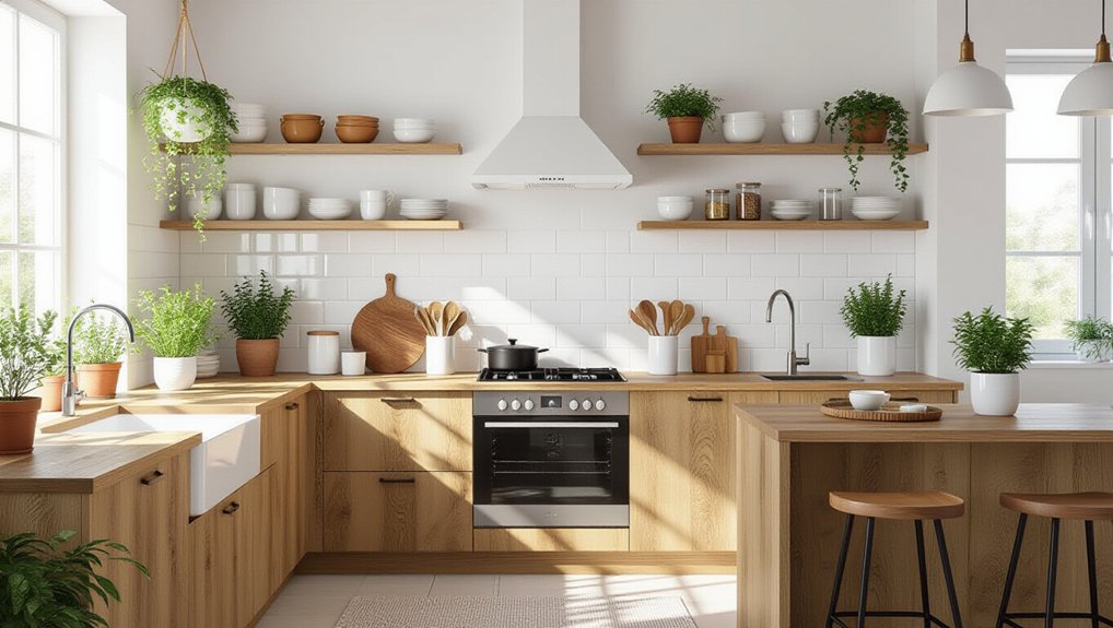 transformative open shelving style