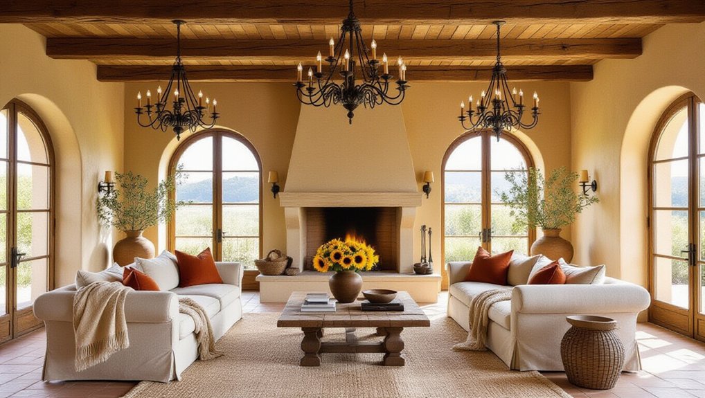 tuscan inspired living room decor
