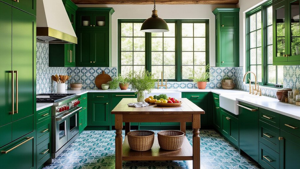 unique flooring for kitchens