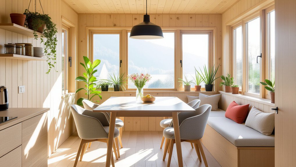 versatile small space dining