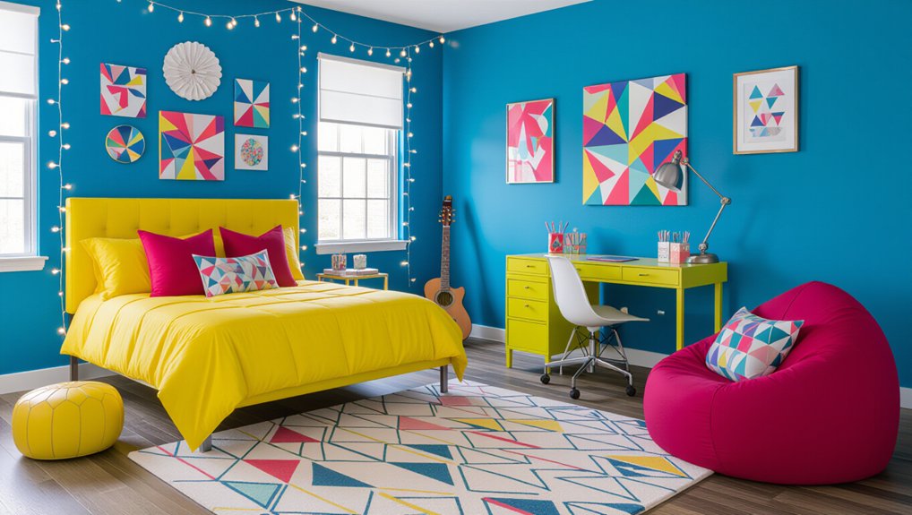 vibrant bedroom color ideas