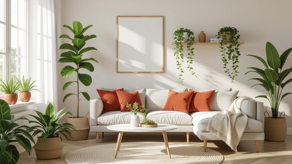 vibrant indoor plant oasis