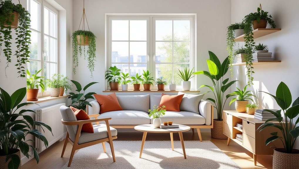 vibrant indoor plants boost
