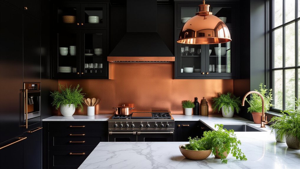 vibrant plants enhance kitchen