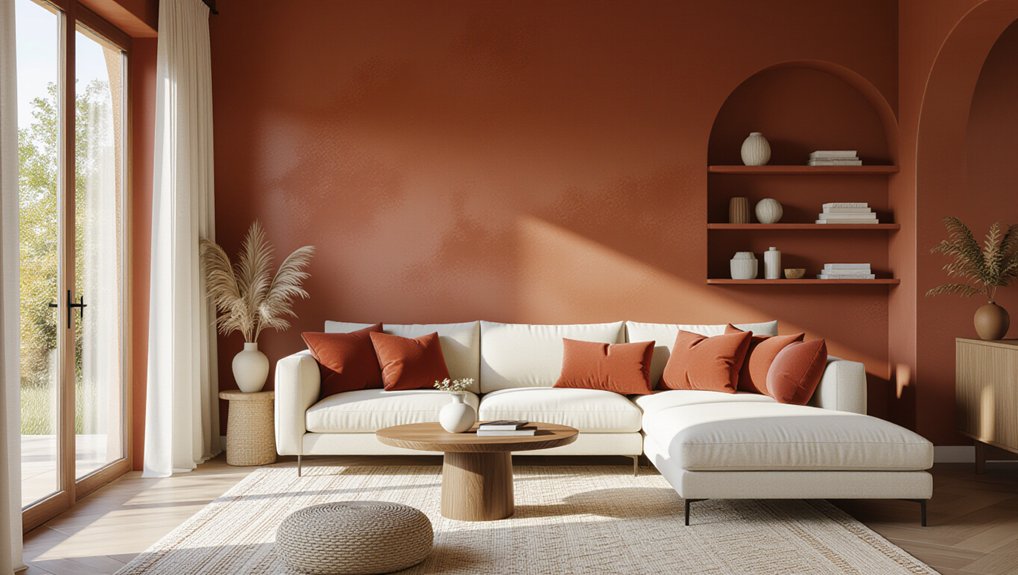 warm accent wall colors