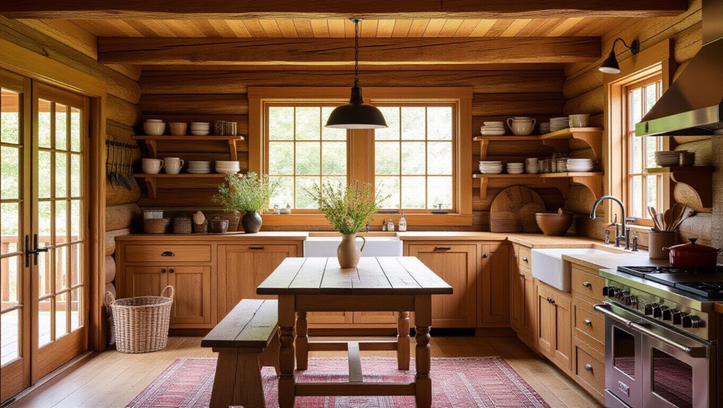 welcoming rustic kitchen entryway