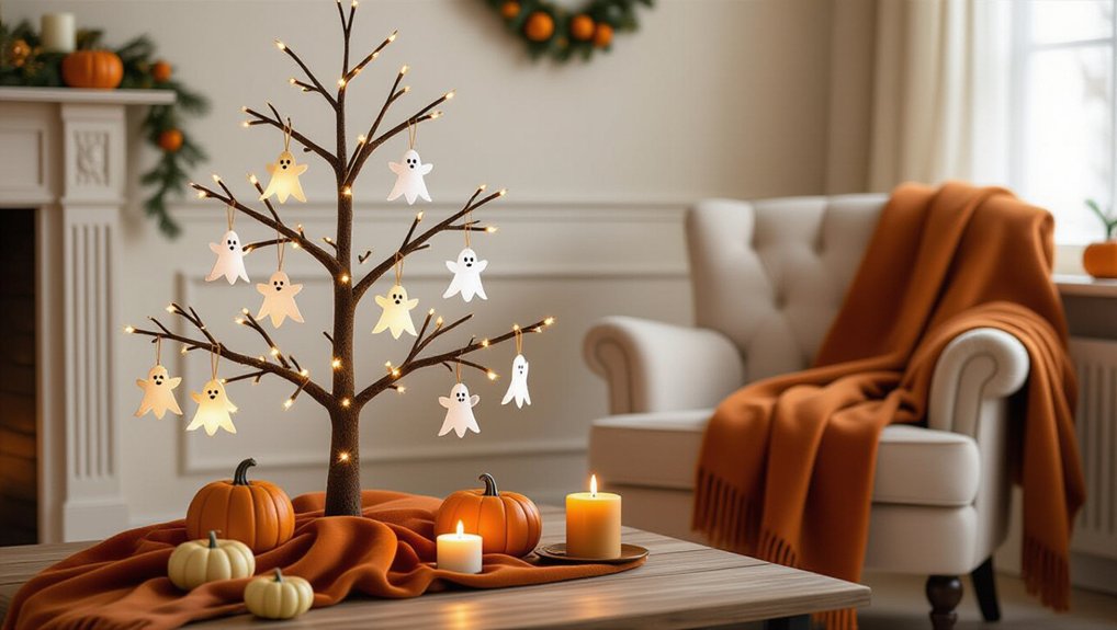 whimsical mini halloween tree